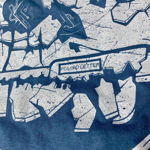 Office Space Movie pc loadletter Red Stapler XL Blue Tee T-Shirt T Shirt - Picture 3 of 8